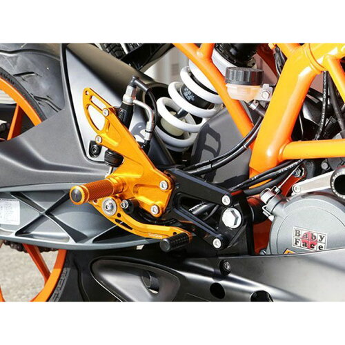 JAN 4589981463647 BABYFACE ベビーフェイス バックステップキット カラー：ゴールド RC125 RC390 株式会社ベビーフェイス 車用品・バイク用品 画像