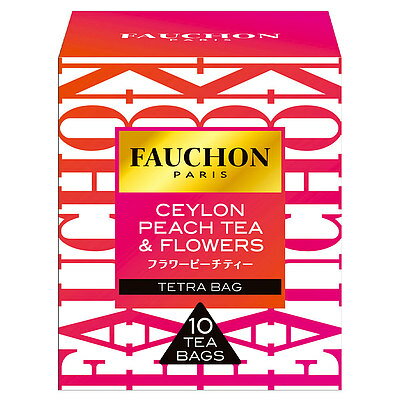 JAN 4901002174873 FAUCHON フラワーピーチティー ティーバッグ 10個 ヱスビー食品株式会社 水・ソフトドリンク 画像