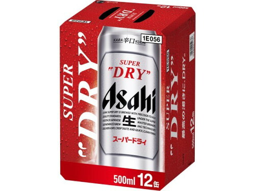 JAN 4901004052636 アサヒビール スーパードライ缶５００　１２シュリンクＰ アサヒビール株式会社 ビール・洋酒 画像