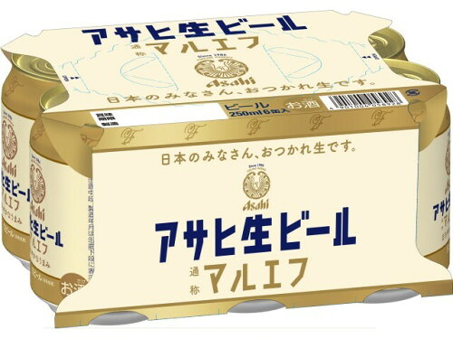 JAN 4901004058928 アサヒビール アサヒ生ビール缶250 6缶パックX4 アサヒビール株式会社 ビール・洋酒 画像