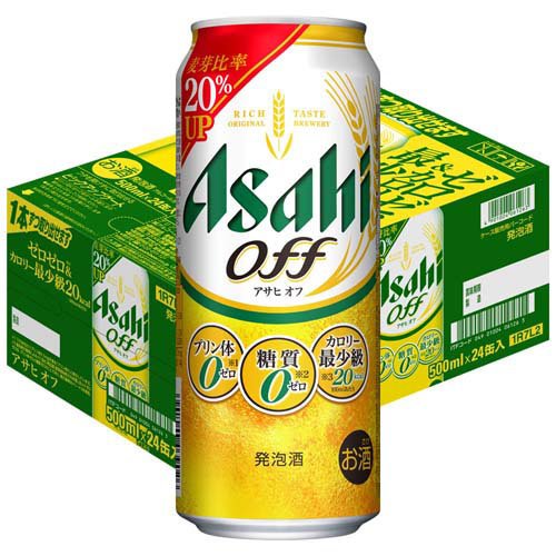 JAN 4901004061263 アサヒ オフ缶(500ml×24本) アサヒビール株式会社 ビール・洋酒 画像