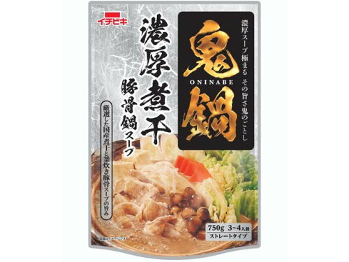 JAN 4901011575364 イチビキ ストレート鬼鍋濃厚煮干豚骨鍋スープ 750g イチビキ株式会社 食品 画像