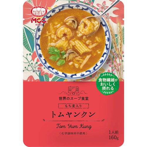 JAN 4901012049239 エム・シーシー食品 ＭＣＣ　もち麦入りトムヤンクン　１６０ｇ エム・シーシー食品株式会社 食品 画像