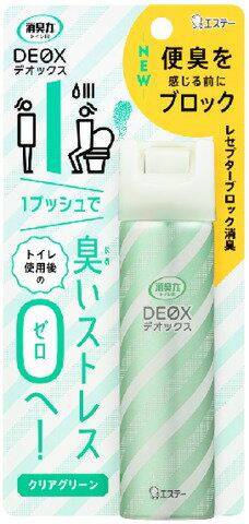 JAN 4901070129171 消臭力 DEOX トイレ用 スプレー 消臭芳香剤 クリアグリーン(50ml) エステー株式会社 日用品雑貨・文房具・手芸 画像