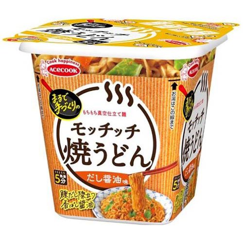 JAN 4901071270612 エースコック 焼うどんモッチッチ だし醤油味(12個入) エースコック株式会社 食品 画像