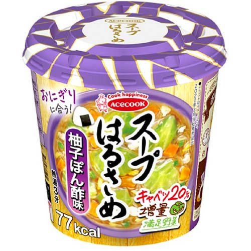 JAN 4901071277543 スープはるさめ 柚子ぽん酢味(1個) エースコック株式会社 食品 画像