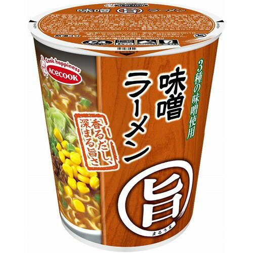 JAN 4901071291587 まる旨 味噌ラーメン(12コ入) エースコック株式会社 食品 画像