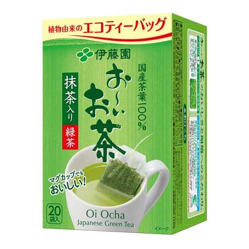 JAN 4901085632468 伊藤園 おーいお茶 緑茶 抹茶入り エコティーバッグ(1.8g*20袋入) 株式会社伊藤園 水・ソフトドリンク 画像