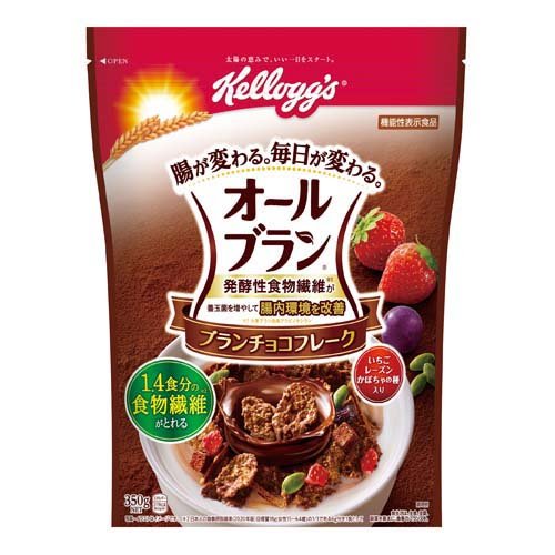 JAN 4901113219449 ケロッグ オールブラン ブランチョコフレーク(350g) 日本ケロッグ(同) 食品 画像