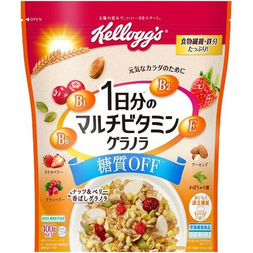 JAN 4901113276282 ケロッグ 1日分のマルチビタミングラノラ 糖質オフ(400g) 日本ケロッグ(同) 食品 画像