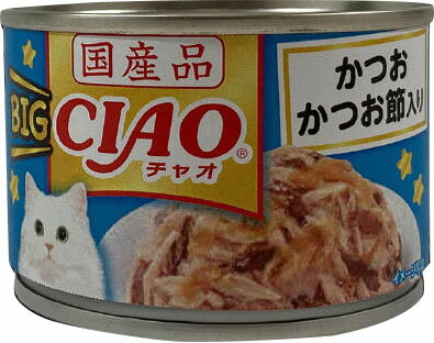 JAN 4901133071645 CIAO BIG CIAO缶 かつお かつお節入り(160g) いなば食品株式会社 ペット・ペットグッズ 画像