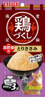 JAN 4901133271939 いなば 鶏づくし とりささみ 高齢猫用(60g×3袋) いなば食品株式会社 ペット・ペットグッズ 画像