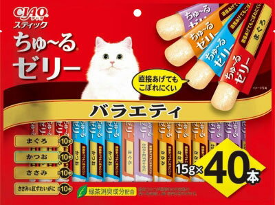 JAN 4901133335105 チャオ スティック バラエティ(15g*40本入) いなば食品株式会社 ペット・ペットグッズ 画像