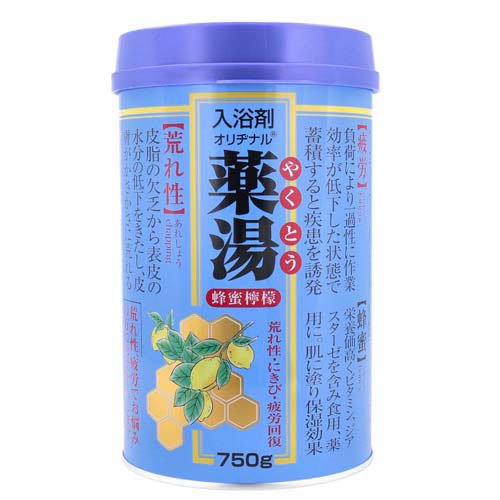 JAN 4901180026254 オリヂナル 薬湯 入浴剤 蜂蜜檸檬(750g) オリヂナル株式会社 日用品雑貨・文房具・手芸 画像