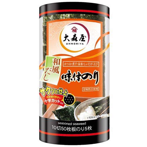 JAN 4901191230459 大森屋 和風だし味付のり 卓上 50枚 株式会社大森屋 食品 画像