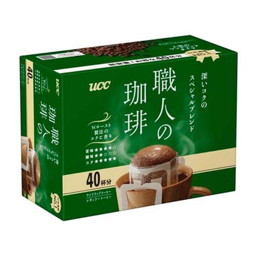 JAN 4901201154959 UCC 職人の珈琲ドリップ深いコクスペシャルブレンド40P 7gX40P ユーシーシー上島珈琲株式会社 水・ソフトドリンク 画像