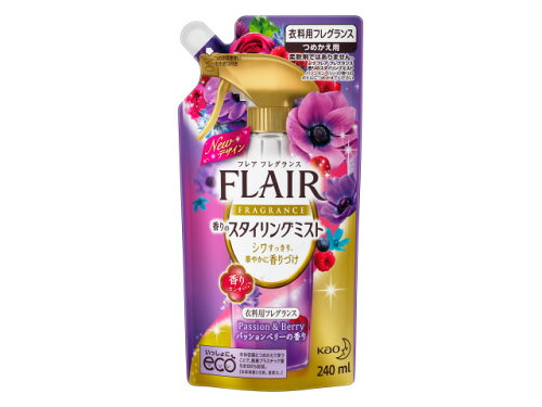 JAN 4901301306906 フレア フレグランス 香りのスタイリングミスト パッション＆ベリー つめかえ用(240mL) 花王株式会社 美容・コスメ・香水 画像