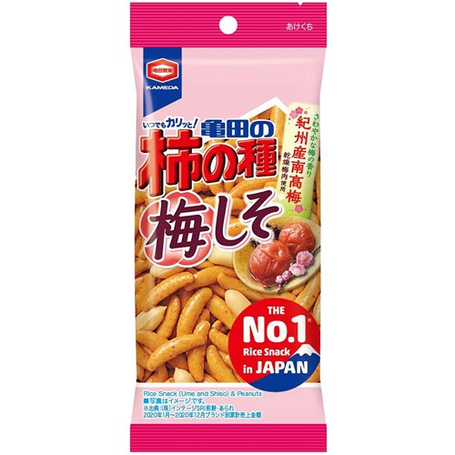 JAN 4901313937921 亀田の柿の種 梅しそ(57g) 亀田製菓株式会社 スイーツ・お菓子 画像