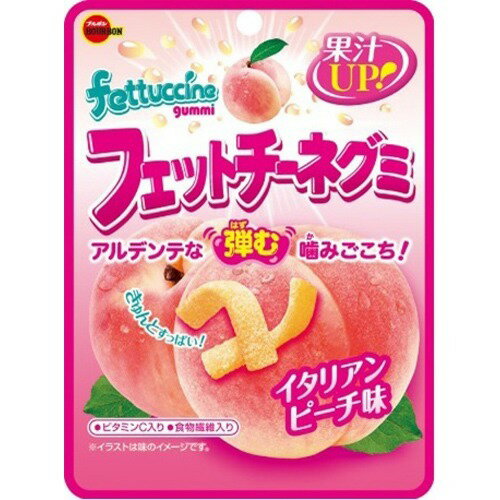 JAN 4901360315833 ブルボン フェットチーネグミ イタリアンピーチ味(50g) 株式会社ブルボン スイーツ・お菓子 画像