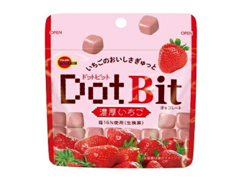 JAN 4901360338665 ブルボン ドットビット 濃厚いちご 40g 株式会社ブルボン スイーツ・お菓子 画像