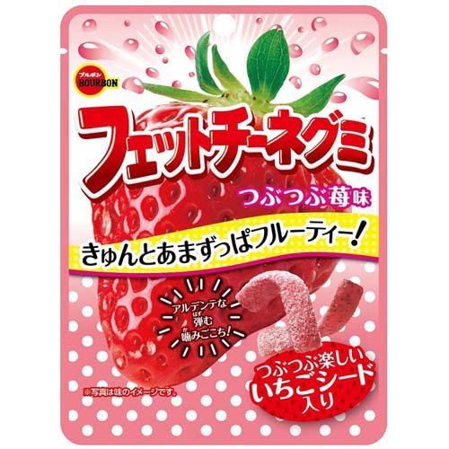 JAN 4901360352180 フェットチーネグミ つぶつぶ苺味(50g) 株式会社ブルボン スイーツ・お菓子 画像