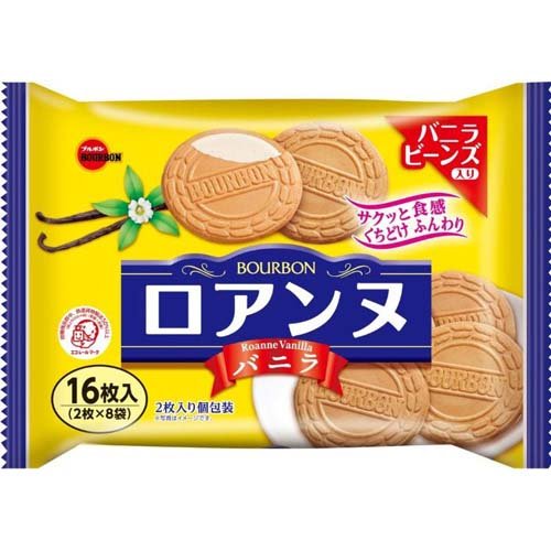 JAN 4901360354016 ブルボン ロアンヌ バニラ(16枚入) 株式会社ブルボン スイーツ・お菓子 画像