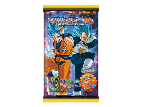 JAN 4901361001131 コリス ドラゴンボール超 メタリックシートガム 1枚 コリス株式会社 スイーツ・お菓子 画像