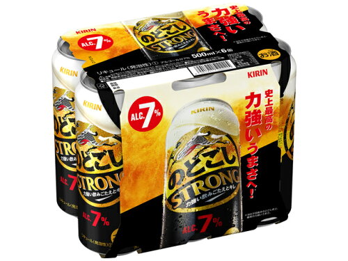 JAN 4901411091594 キリンビール ＮキリンのどごしＳＴＲＯＮＧ５００ＭＬ６缶パック 麒麟麦酒株式会社 ビール・洋酒 画像