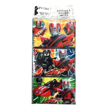 JAN 4901451163107 新仮面ライダーポケットティシュ 8組×6個 河野製紙株式会社 日用品雑貨・文房具・手芸 画像