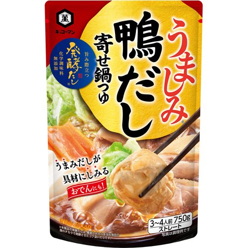 JAN 4901515008078 キッコーマン うましみ 鴨だし 寄せ鍋つゆ(750g) キッコーマン食品株式会社 食品 画像