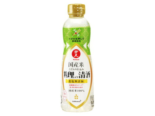 JAN 4901515520259 キッコーマン 国産米こだわり仕込み　料理の清酒　５００ｍｌ キッコーマン食品株式会社 日本酒・焼酎 画像