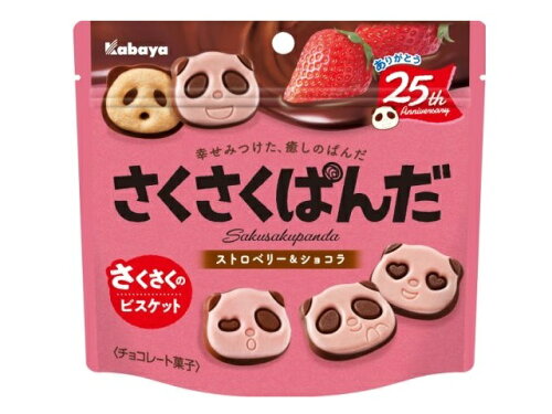 JAN 4901550373735 カバヤ さくさくぱんだ ストロベリー&ショコラ 47g カバヤ食品株式会社 スイーツ・お菓子 画像