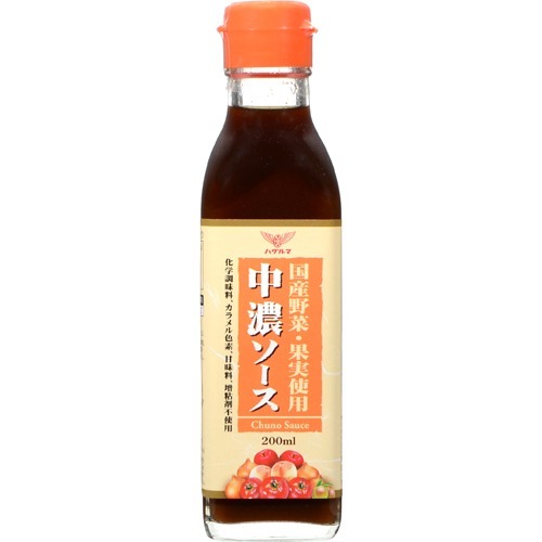 JAN 4901585409195 ハグルマ 国産野菜・果実使用 中濃ソース(200ml) ハグルマ株式会社 食品 画像