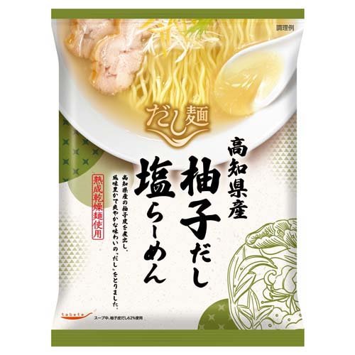 JAN 4901592928276 tabete だし麺 高知県産柚子だし塩らーめん(102g) 国分グループ本社株式会社 食品 画像