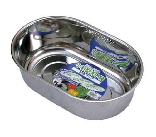 JAN 4901601416077 貝印 ステンレス足付き小判型洗い桶 貝印株式会社 キッチン用品・食器・調理器具 画像