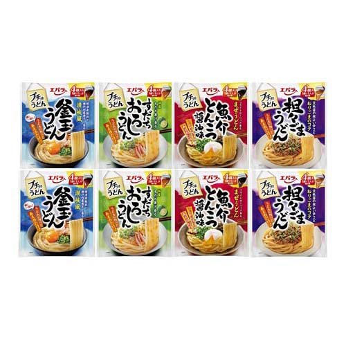 JAN 4901625493276 エバラ プチッとうどん 4種アソートセット(1セット) 三菱食品株式会社 食品 画像