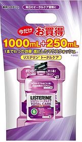 JAN 4901730140867 薬用リステリン トータルケア 増量セット(1L+250mL) JNTLコンシューマーヘルス株式会社 ダイエット・健康 画像