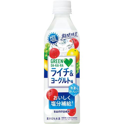 JAN 4901777275423 サントリー ＧＲＥＥＮ　ＤＡ・ＫＡ・ＲＡ　塩ライチ＆ヨーグルト サントリーホールディングス株式会社 水・ソフトドリンク 画像