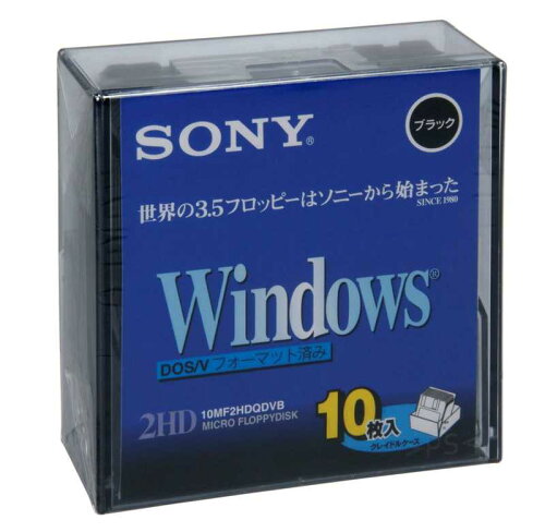 JAN 4901780455782 SONY フロッピーディスク DOS V用 Windowsフォーマット 3.5インチ 3.5FD 10MF2HDQDVB ソニーグループ株式会社 パソコン・周辺機器 画像
