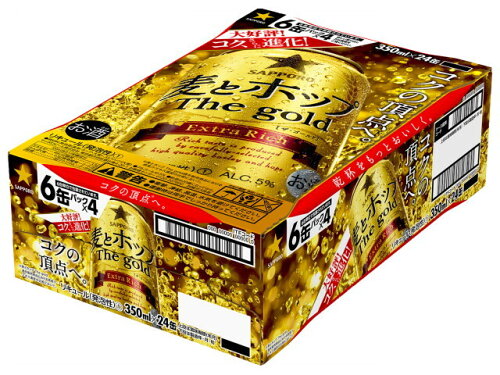 JAN 4901880918163 サッポロビール サッポロ麦ホｇｏｌｄ缶３５０　６Ｐ×４ サッポロビール株式会社 ビール・洋酒 画像