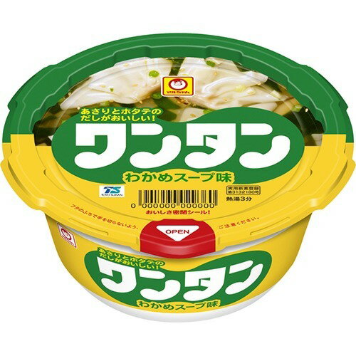 JAN 4901990051286 マルちゃん ワンタン わかめスープ味 ケース(12コ入) 東洋水産株式会社 食品 画像