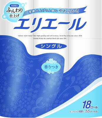 JAN 4902011822465 エリエール トイレットティシュー シングル 18巻 大王製紙株式会社 日用品雑貨・文房具・手芸 画像