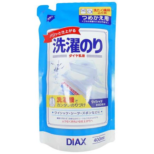 JAN 4902058050005 ダイアックス ダイヤ乳液洗濯のり 詰替(400ml) ダイアックス株式会社 日用品雑貨・文房具・手芸 画像