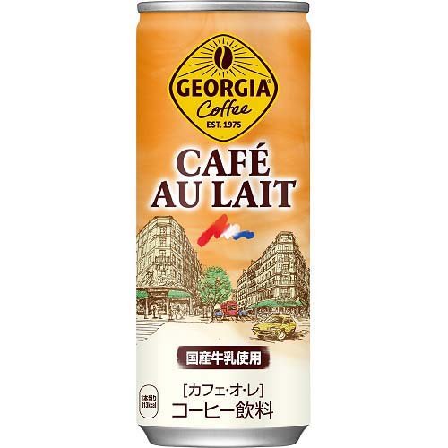 JAN 4902102049610 ジョージア カフェオレ 250G 缶x30 日本コカ・コーラ株式会社 水・ソフトドリンク 画像