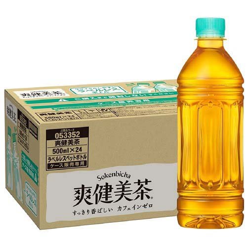 JAN 4902102140492 爽健美茶 ラベルレス(500ml*24本入) 日本コカ・コーラ株式会社 水・ソフトドリンク 画像