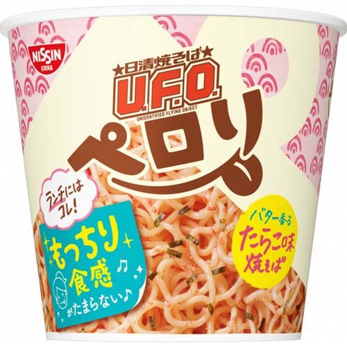 JAN 4902105267509 日清焼そばU.F.O.ペロリ バター香るたらこ味 ケース(70g*12食入) 日清食品株式会社 食品 画像