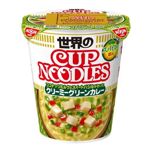 JAN 4902105286449 カップヌードル スパイス香る クリーミーグリーンカレー ケース(80g×12食入) 日清食品株式会社 食品 画像