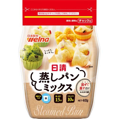 JAN 4902110040739 日清 お菓子百科 蒸しパンミックス(400g) 株式会社日清製粉ウェルナ スイーツ・お菓子 画像