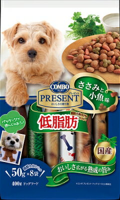 JAN 4902112004517 コンボ プレゼント ドッグドライ 低脂肪 ささみと小魚味(50g*8袋入) 日本ペットフード株式会社 ペット・ペットグッズ 画像