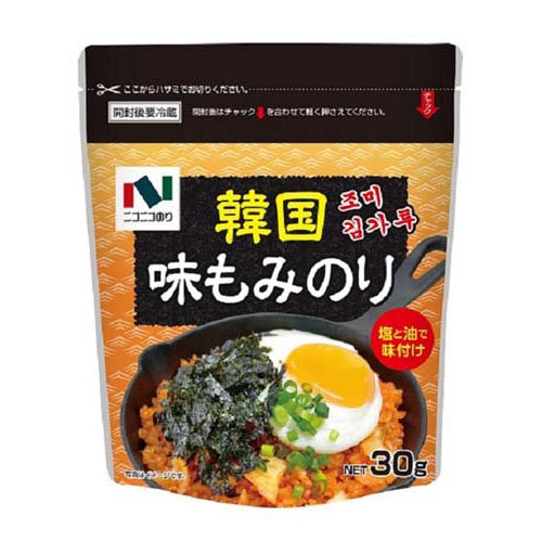 JAN 4902122030292 ニコニコのり 韓国 味もみのり(30g) ニコニコのり株式会社 食品 画像